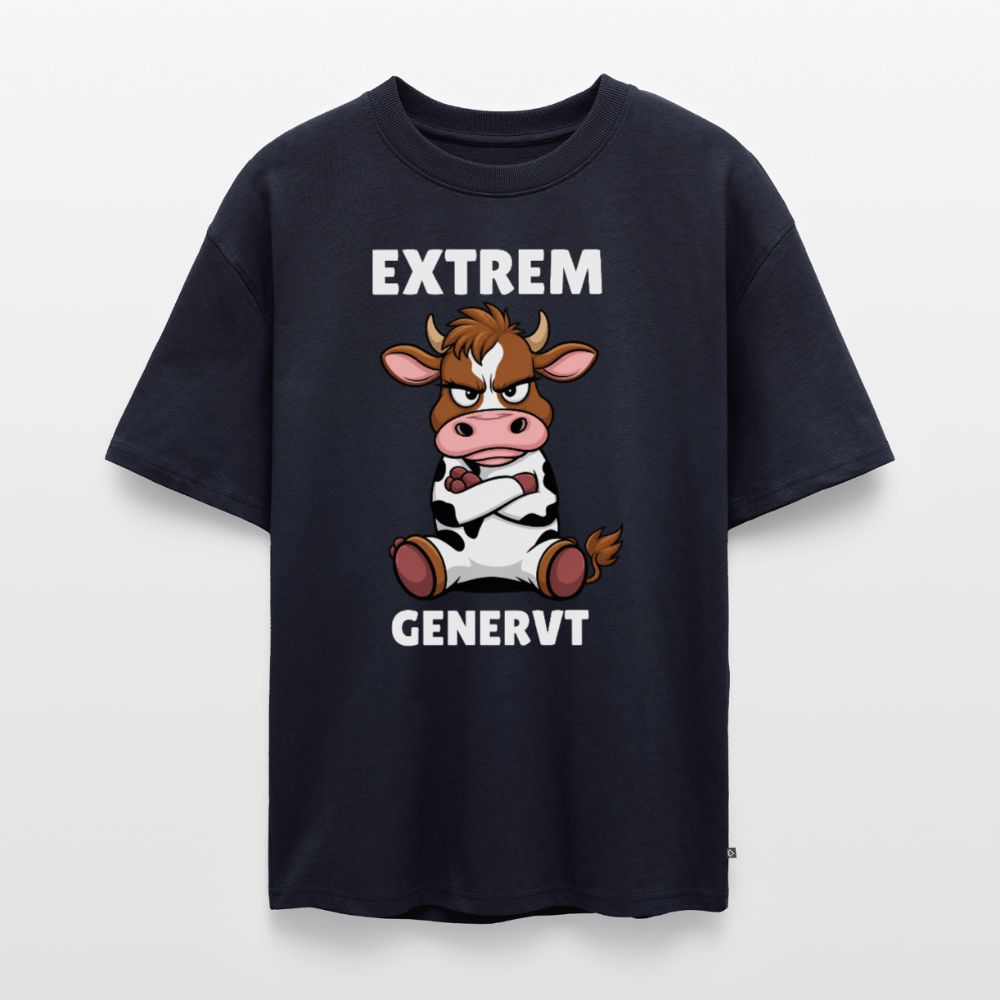 Extrem genervt Unisex Premium Oversized Organic T-Shirt - Navy