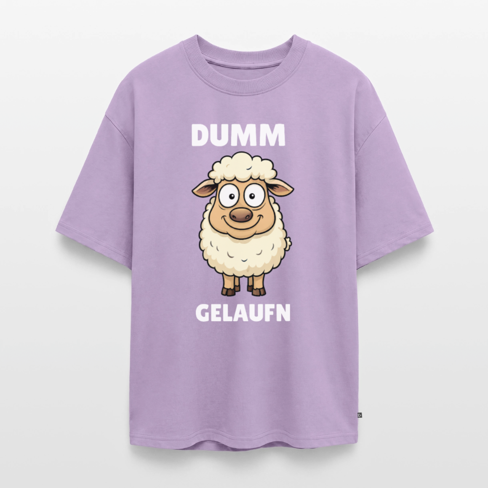Dumm gelaufen Unisex Premium Oversized Organic T-Shirt - Lavendel