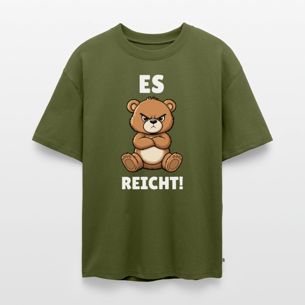 Es reicht Unisex Premium Oversized Organic T-Shirt - Khaki