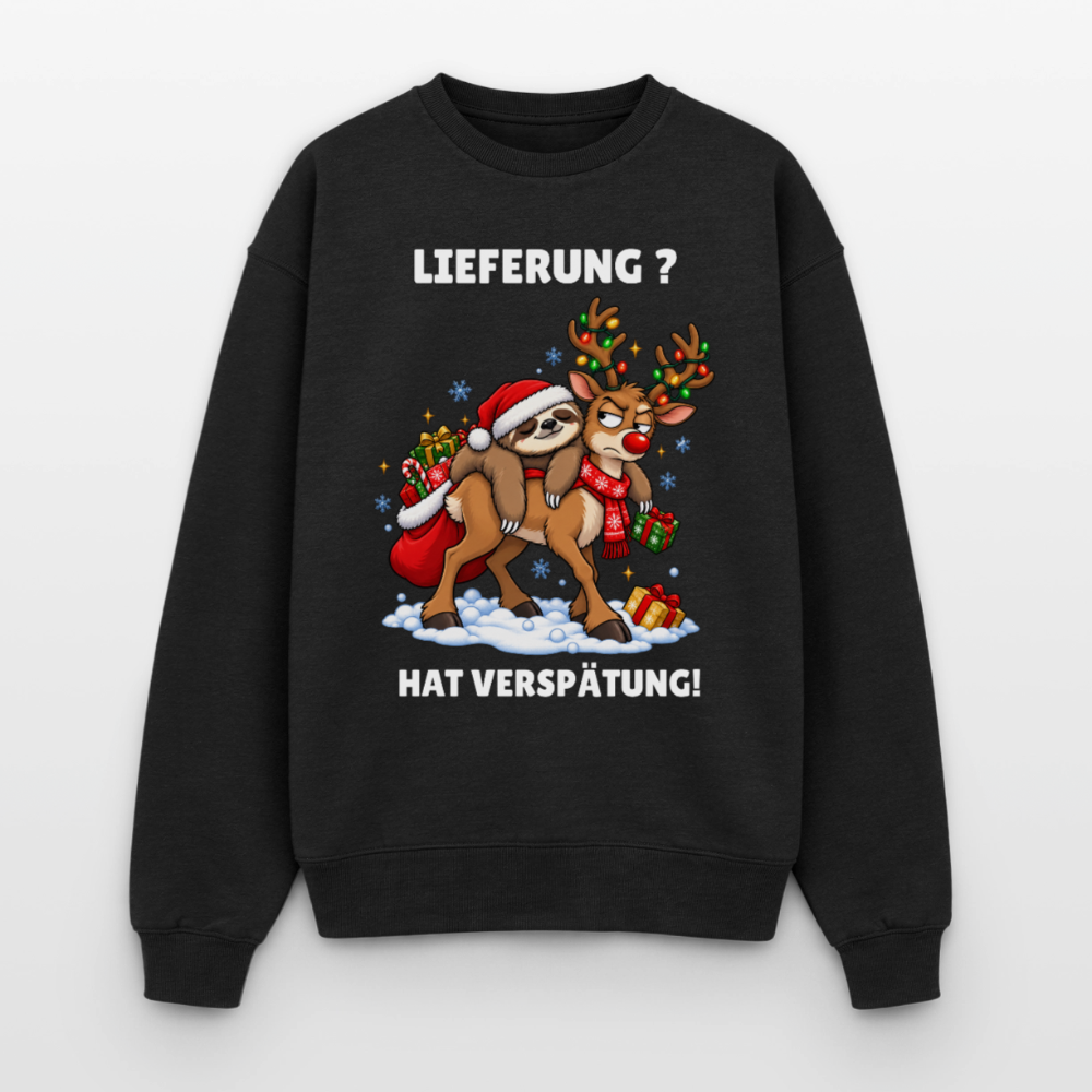 Lieferung Oversized Heavyweight Sweater - Schwarz – Böse Jungs