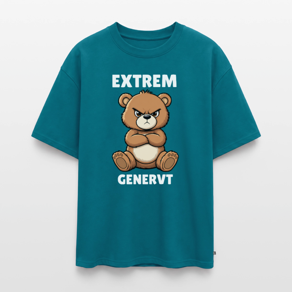 Extrem genervt Unisex Premium Oversized Organic T-Shirt - Petrol