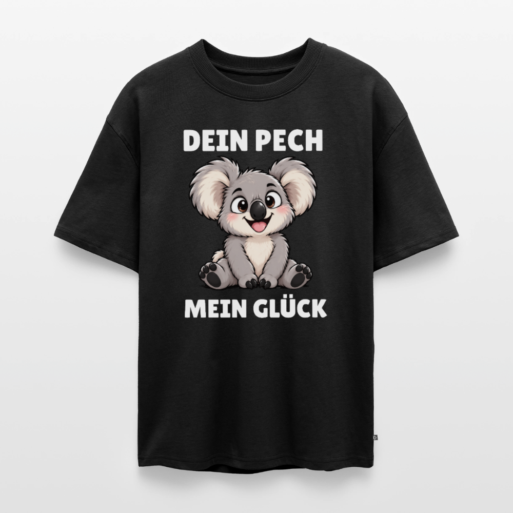 Dein Pech Unisex Premium Oversized Organic T-Shirt - Schwarz
