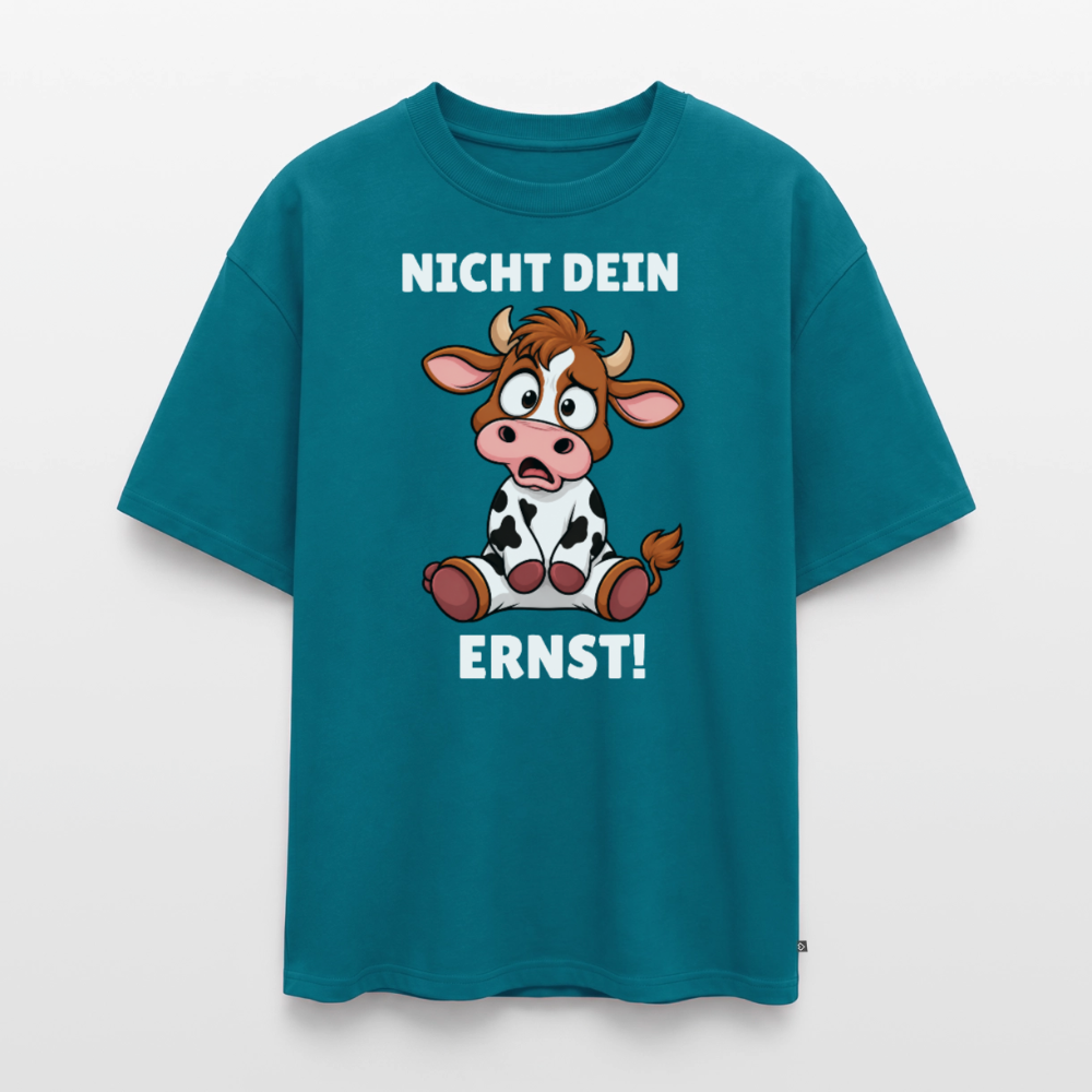 Nicht dein Ernst Oversized Organic T-Shirt - Petrol