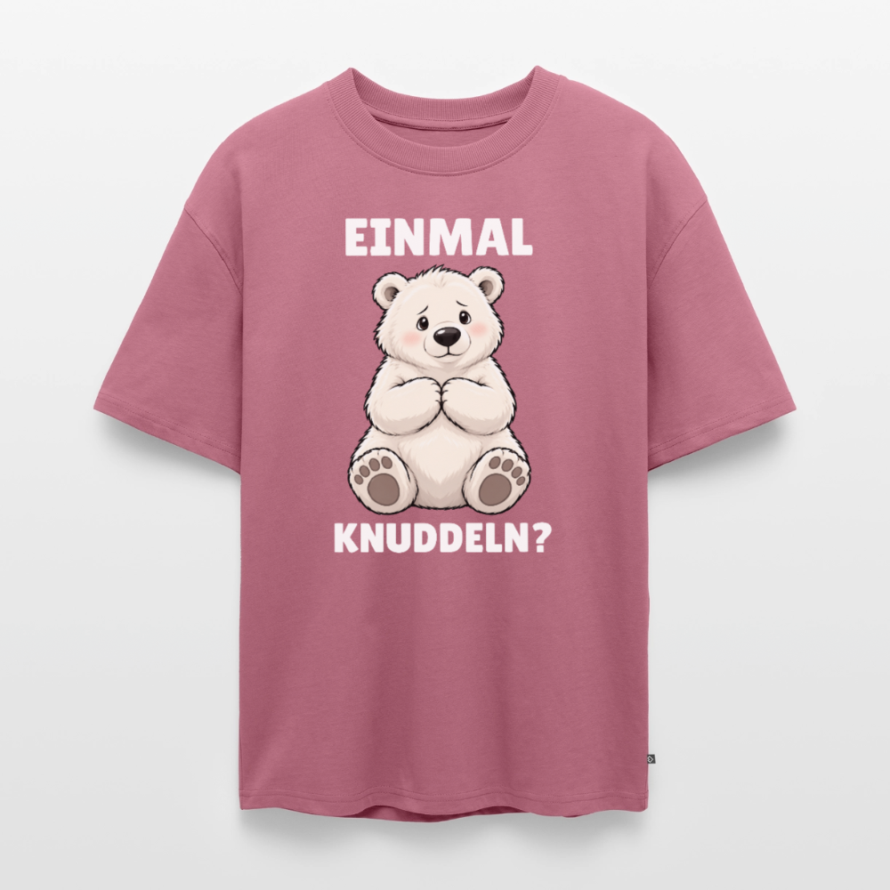 EInmal Knuddeln Unisex Premium Oversized Organic T-Shirt - Mauve