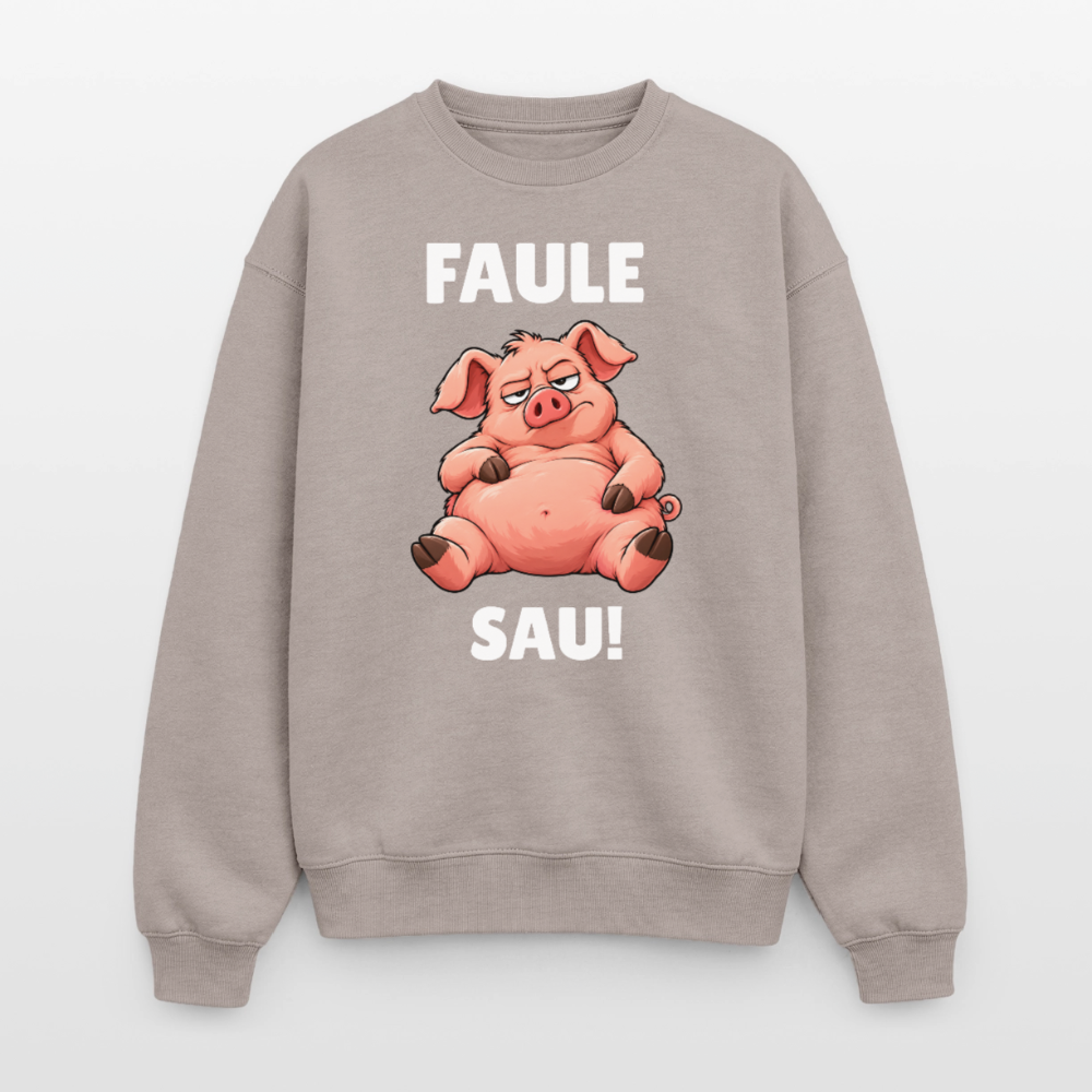 Faule Sau Oversized Heavyweight Sweater - Taupe