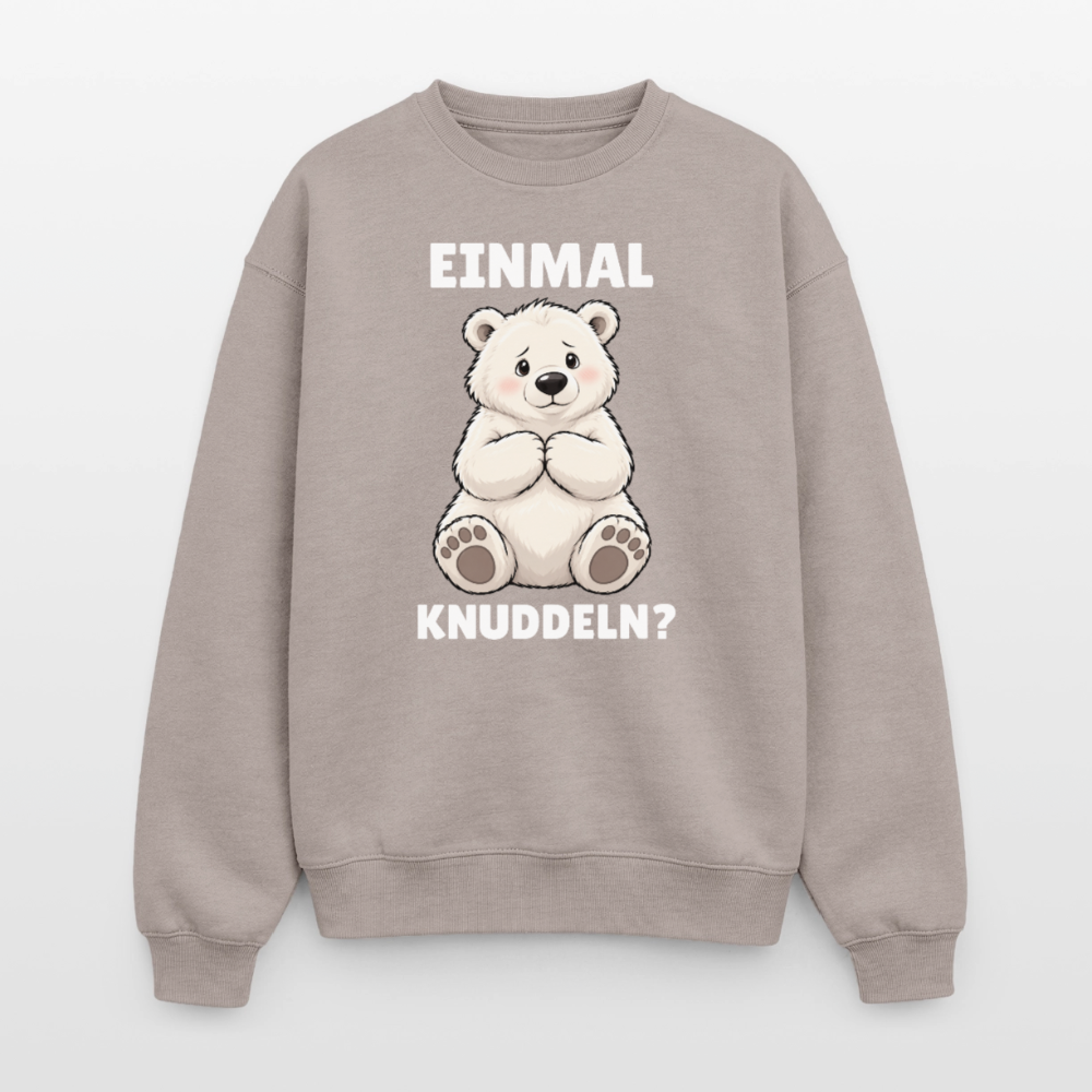 Einmal Knuddeln Oversized Heavyweight Sweater - Taupe