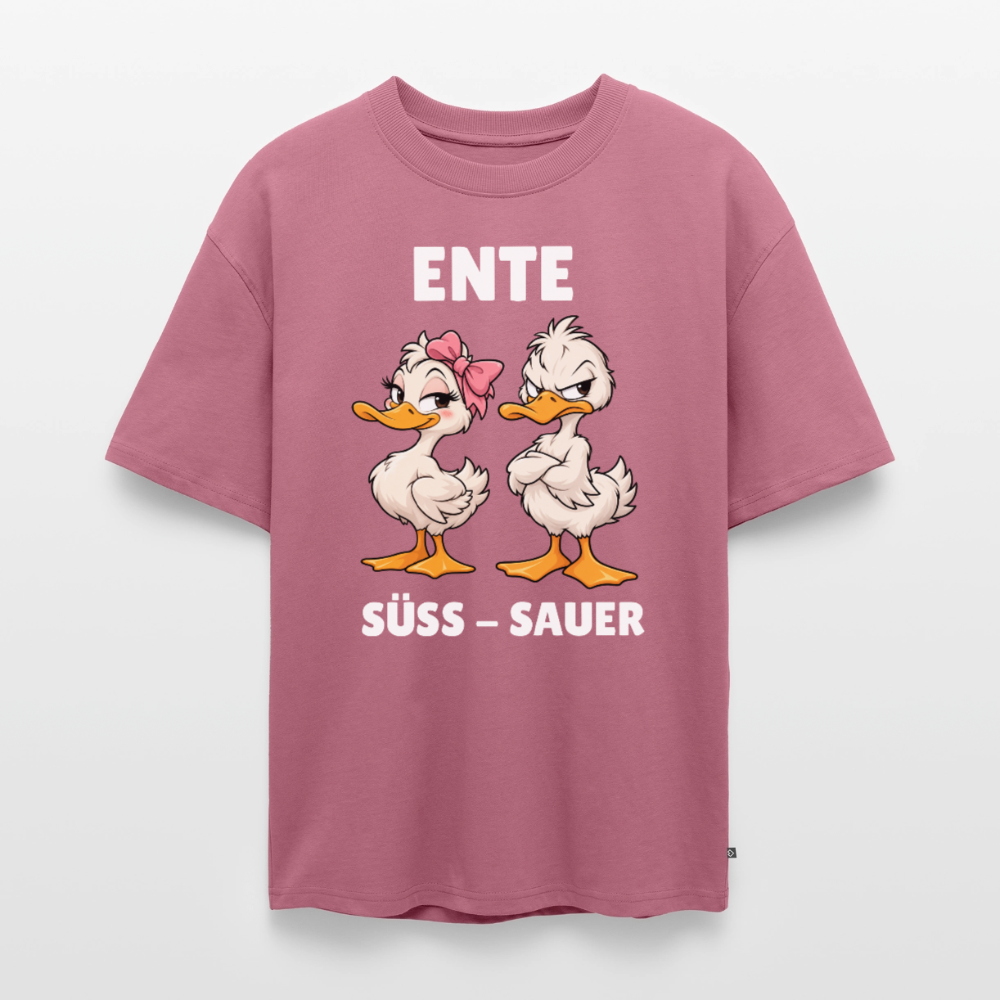 Ente Unisex Premium Oversized Organic T-Shirt - Mauve